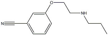 3-[2-(propylamino)ethoxy]benzonitrile Struktur