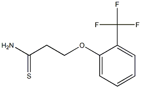 3-[2-(trifluoromethyl)phenoxy]propanethioamide Struktur