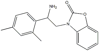 3-[2-amino-2-(2,4-dimethylphenyl)ethyl]-2,3-dihydro-1,3-benzoxazol-2-one Struktur