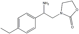 3-[2-amino-2-(4-ethylphenyl)ethyl]-1,3-oxazolidin-2-one Struktur