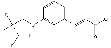 3-[3-(2,2,3,3-tetrafluoropropoxy)phenyl]prop-2-enoic acid Struktur