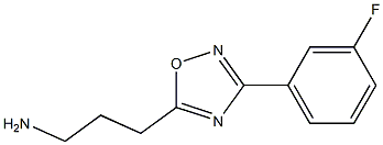 3-[3-(3-fluorophenyl)-1,2,4-oxadiazol-5-yl]propan-1-amine Struktur