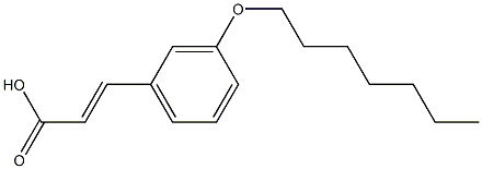 3-[3-(heptyloxy)phenyl]prop-2-enoic acid Struktur