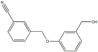 3-[3-(hydroxymethyl)phenoxymethyl]benzonitrile Struktur