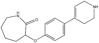 3-[4-(1,2,3,6-tetrahydropyridin-4-yl)phenoxy]azepan-2-one Struktur