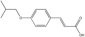 3-[4-(2-methylpropoxy)phenyl]prop-2-enoic acid Struktur