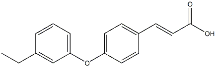 3-[4-(3-ethylphenoxy)phenyl]prop-2-enoic acid Struktur