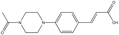 3-[4-(4-acetylpiperazin-1-yl)phenyl]prop-2-enoic acid Struktur