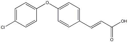 3-[4-(4-chlorophenoxy)phenyl]prop-2-enoic acid Struktur