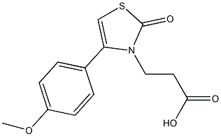 3-[4-(4-methoxyphenyl)-2-oxo-1,3-thiazol-3(2H)-yl]propanoic acid Struktur