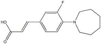 3-[4-(azepan-1-yl)-3-fluorophenyl]prop-2-enoic acid Struktur