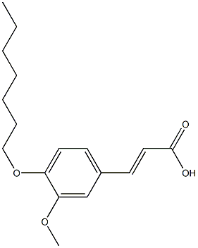 3-[4-(heptyloxy)-3-methoxyphenyl]prop-2-enoic acid Struktur