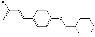 3-[4-(oxan-2-ylmethoxy)phenyl]prop-2-enoic acid Struktur