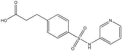 3-[4-(pyridin-3-ylsulfamoyl)phenyl]propanoic acid Struktur