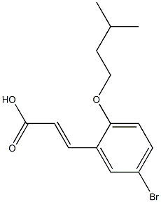 3-[5-bromo-2-(3-methylbutoxy)phenyl]prop-2-enoic acid Struktur