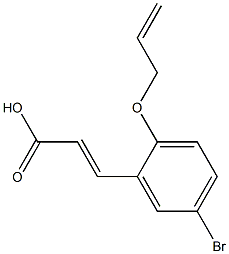 3-[5-bromo-2-(prop-2-en-1-yloxy)phenyl]prop-2-enoic acid Struktur