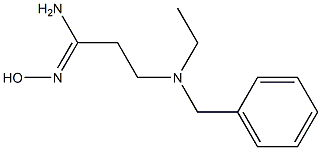 3-[benzyl(ethyl)amino]-N'-hydroxypropanimidamide Struktur