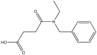 3-[benzyl(ethyl)carbamoyl]propanoic acid Struktur