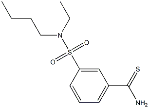 3-[butyl(ethyl)sulfamoyl]benzene-1-carbothioamide Struktur