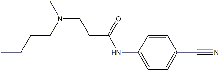 3-[butyl(methyl)amino]-N-(4-cyanophenyl)propanamide Struktur