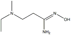 3-[ethyl(methyl)amino]-N'-hydroxypropanimidamide Struktur