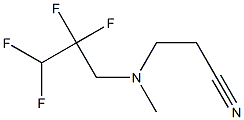 3-[methyl(2,2,3,3-tetrafluoropropyl)amino]propanenitrile Struktur