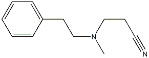 3-[methyl(2-phenylethyl)amino]propanenitrile Struktur