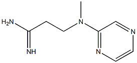 3-[methyl(pyrazin-2-yl)amino]propanimidamide Struktur