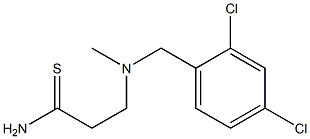 3-{[(2,4-dichlorophenyl)methyl](methyl)amino}propanethioamide Struktur