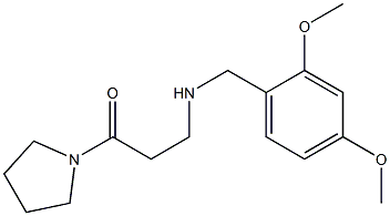 3-{[(2,4-dimethoxyphenyl)methyl]amino}-1-(pyrrolidin-1-yl)propan-1-one Struktur