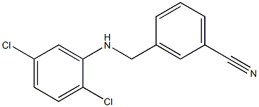 3-{[(2,5-dichlorophenyl)amino]methyl}benzonitrile Struktur