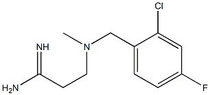 3-{[(2-chloro-4-fluorophenyl)methyl](methyl)amino}propanimidamide Struktur