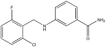 3-{[(2-chloro-6-fluorophenyl)methyl]amino}benzamide Struktur