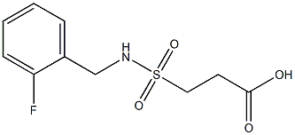 3-{[(2-fluorophenyl)methyl]sulfamoyl}propanoic acid Struktur