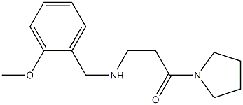 3-{[(2-methoxyphenyl)methyl]amino}-1-(pyrrolidin-1-yl)propan-1-one Struktur