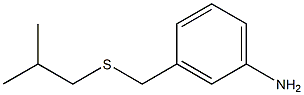 3-{[(2-methylpropyl)sulfanyl]methyl}aniline Struktur