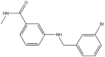 3-{[(3-bromophenyl)methyl]amino}-N-methylbenzamide Struktur