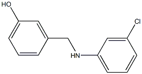 3-{[(3-chlorophenyl)amino]methyl}phenol Struktur