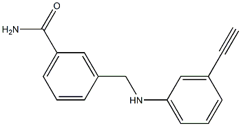 3-{[(3-ethynylphenyl)amino]methyl}benzamide Struktur