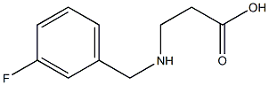 3-{[(3-fluorophenyl)methyl]amino}propanoic acid Struktur