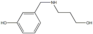 3-{[(3-hydroxypropyl)amino]methyl}phenol Struktur