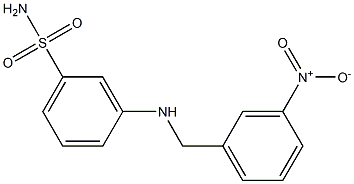 3-{[(3-nitrophenyl)methyl]amino}benzene-1-sulfonamide Struktur