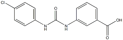 3-{[(4-chlorophenyl)carbamoyl]amino}benzoic acid Struktur