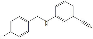 3-{[(4-fluorophenyl)methyl]amino}benzonitrile Struktur