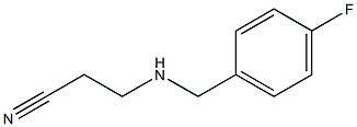 3-{[(4-fluorophenyl)methyl]amino}propanenitrile Struktur