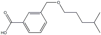 3-{[(4-methylpentyl)oxy]methyl}benzoic acid Struktur