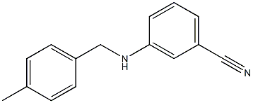 3-{[(4-methylphenyl)methyl]amino}benzonitrile Struktur