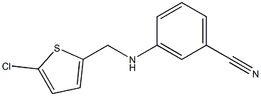 3-{[(5-chlorothiophen-2-yl)methyl]amino}benzonitrile Struktur