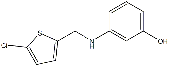 3-{[(5-chlorothiophen-2-yl)methyl]amino}phenol Struktur