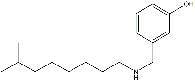 3-{[(7-methyloctyl)amino]methyl}phenol Struktur